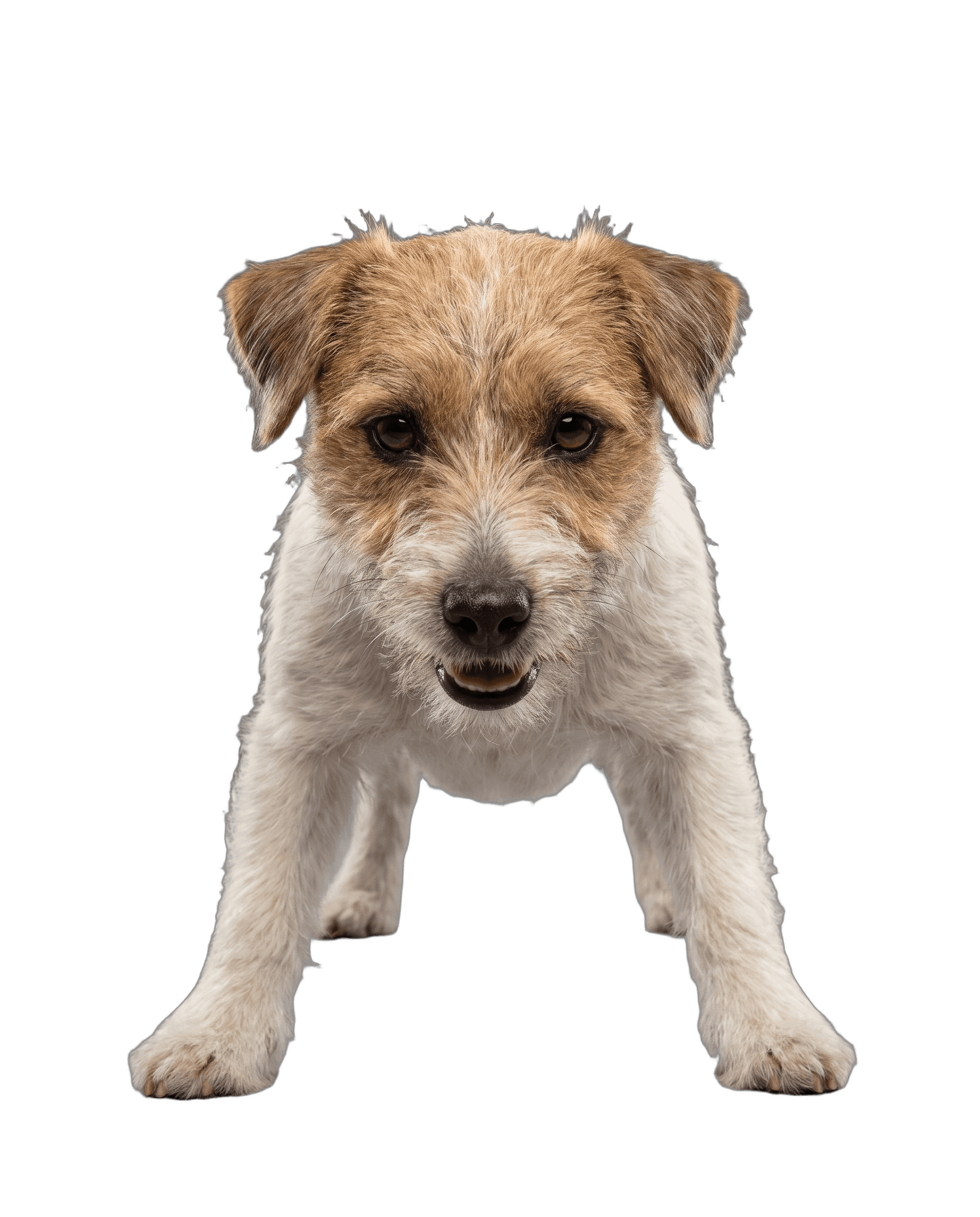 kleine durchbeisser: junger hund im happs-fang-moment